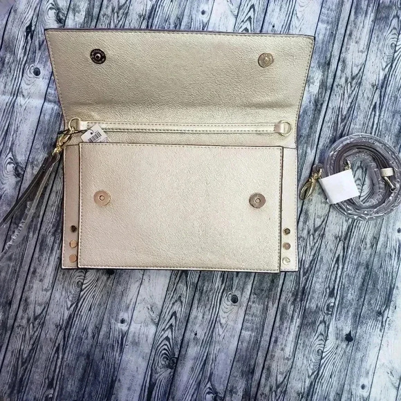 Chico's Gold Crossbody/Wristlet  - Picture 3 of 4